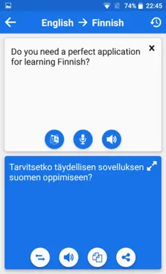 Finnish - English  Dictionary & Education android App screenshot 5